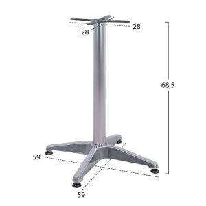 basi aloyminioy 4nychi 58x58ch685yek me 1