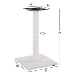 basi metalliki leyki mat 40ch40ch72yek m 1