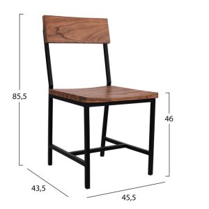 karekla apo metallo kai masif xylo akaki 1