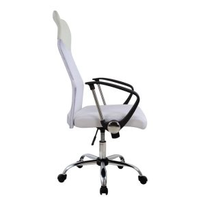 karekla grafeioy hm100004 leyko mesh pu 2