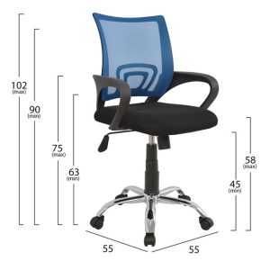 karekla grafeioy podi chromioy 1tmch hm1 1 2