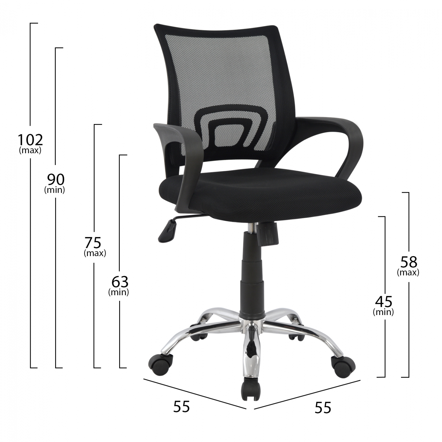 karekla grafeioy podi chromioy 1tmch hm1 1 karekla grafeioy podi chromioy 1tmch hm1 1