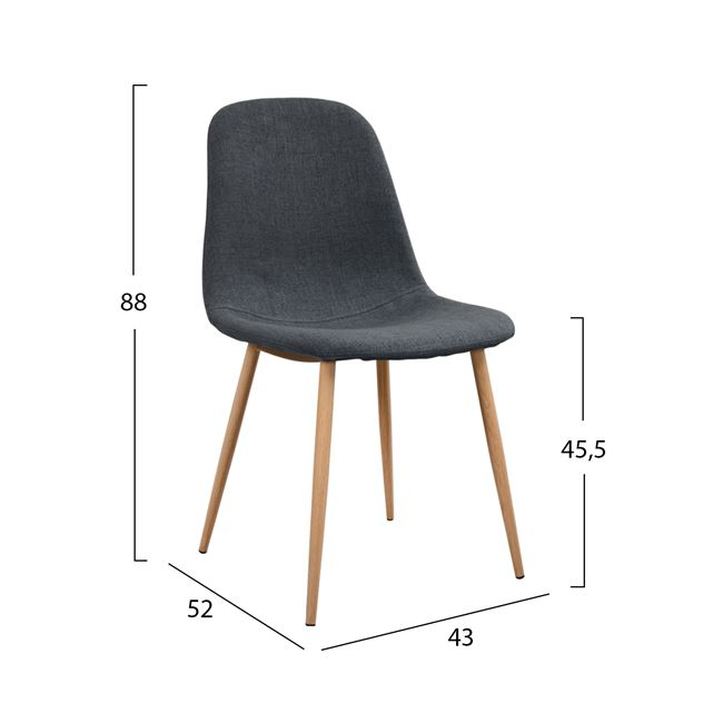 karekla leonardo hm0010010 me metallika 1 karekla leonardo hm0010010 me metallika 1