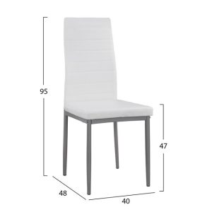 karekla metalliki lady hm003711 leyko pu 1