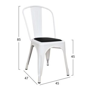 karekla metalliki melita se milk white m 1