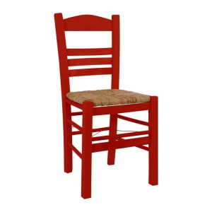 karekla paradosiaki kafeneioy kokkini me