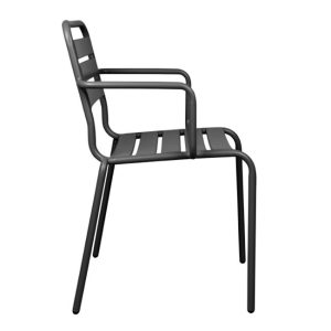 karekla polythrona metalliki anthraki hm 3