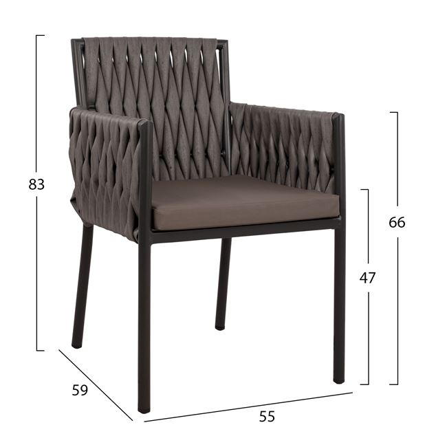 polythrona aloyminioy anthraki me rattan 1 polythrona aloyminioy anthraki me rattan 1