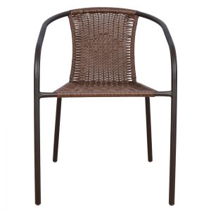 polythrona karekla fb9501502 kafe metall 2