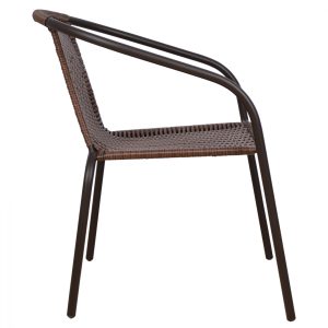 polythrona karekla fb9501502 kafe metall 3