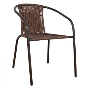 polythrona karekla fb9501502 kafe metall