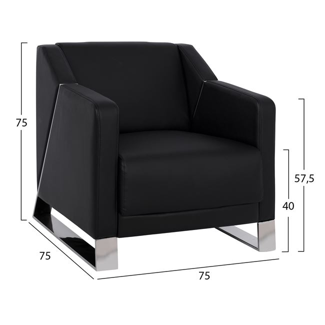 polythrona kizzy hm312311 me mayro pu 1 polythrona kizzy hm312311 me mayro pu 1