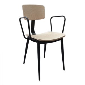 polythrona metalliki me xylini plati kai