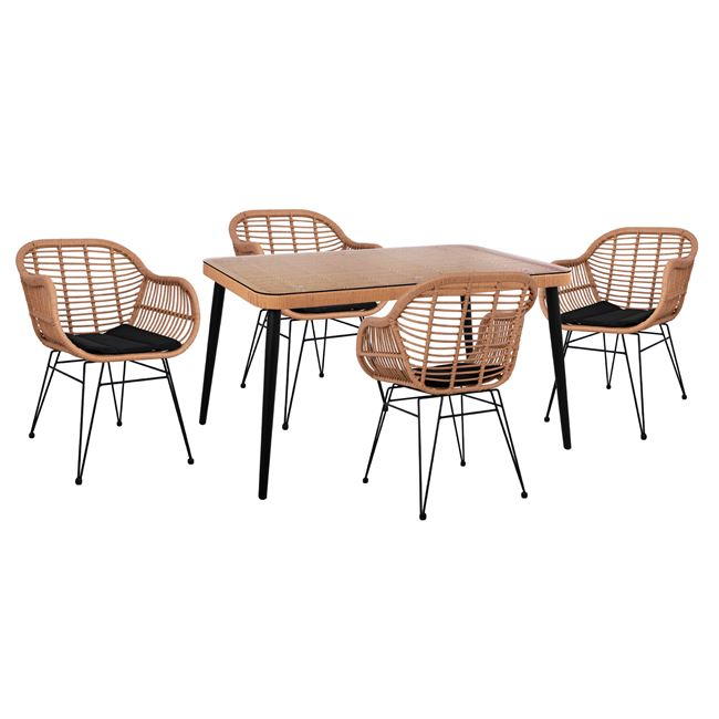 set 5tmch allegra wicker me trapezi 140x 3 set 5tmch allegra wicker me trapezi 140x 3