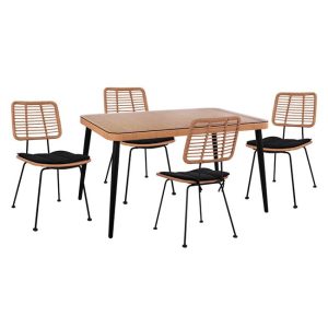 set 5tmch allegra wicker me trapezi 140x 5