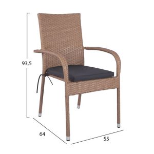 set 5tmch trapezi metalliko kafe 120x70 2