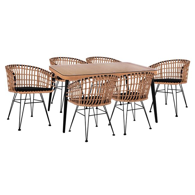 set 7tmch allegra wicker me trapezi 160x 5 set 7tmch allegra wicker me trapezi 160x 5