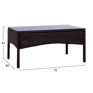 set saloni 4tmch kafe rattan hm529001 me 3