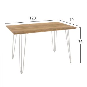 trapezi metalliko milk white mat kai xyl 37