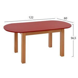 trapezi paidiko hm10185 kokkino obal me 1