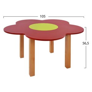 trapezi paidiko hm10188 kokkino margarit 1